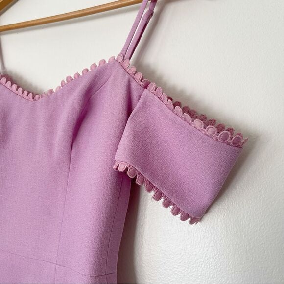 Dress The Population Lilac Off the Shoulder Mini Dress NWOT size Small - Picture 4 of 9